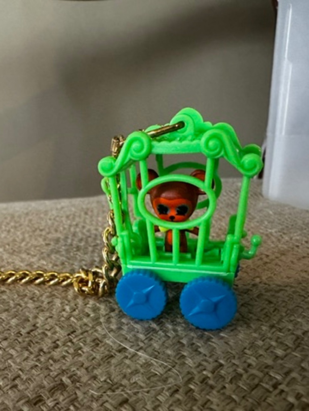 Pristine Rare VTG Mattel Liddle Kiddle BRAWNY BEAR & CIRCUS WAGON CAGE Zoolery